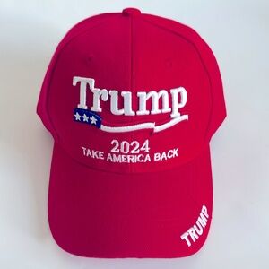 New Red 2024 President Donald Trump Rally Hat Take America Back Baseball Cap